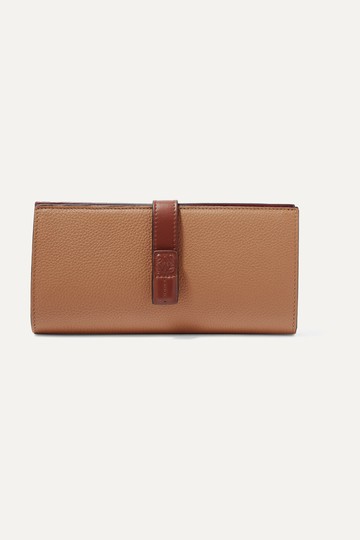 Loewe - Textured-leather Wallet - Tan - one size