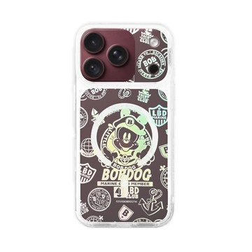 Slimax 磁吸手機保護殼 iPhone Air 18 17 16 15 Plus/Pro Max 巴布豆/復古徽章 imos聯名軍規防摔 膜料包膜款