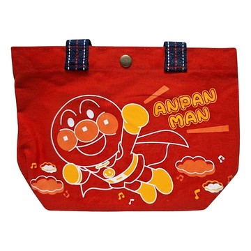ANPANMAN 麵包超人 帆布提袋 飛吧麵包超人 小  紅色  25 × 15.6 × 10cm