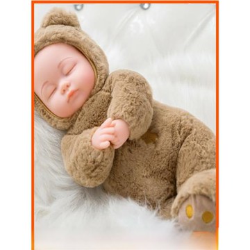 兒童毛絨玩具陪睡眠娃娃仿真嬰兒可愛布娃娃玩偶公仔女孩生日禮物