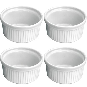 ibili 西班牙 陶製布丁杯4入(9cm) / 點心烤模 可機洗 洗碗機可洗