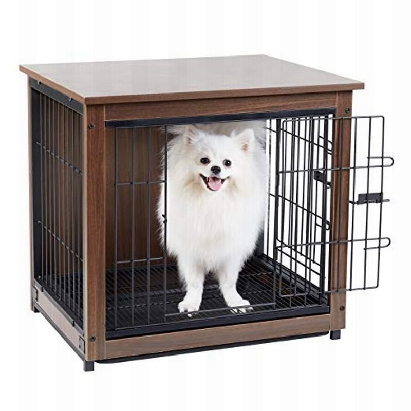 小型犬用ケージ 屋根付き 木製犬小屋 大きい おしゃれ ウッディサークル 室内 うさぎケージ すのこ トレー付き 幅60cm 通販 Lineポイント最大0 5 Get Lineショッピング