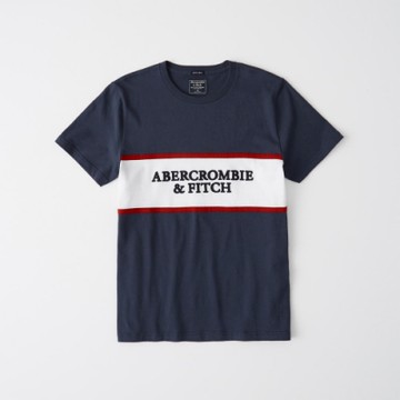 AF a&f Abercrombie & Fitch 短袖 T恤 藍色 1210