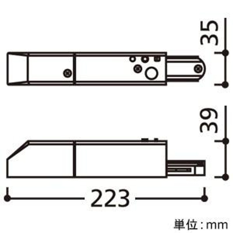 正式的 LD0232BT ライティングレール用 エンドキャップ ブラック オーデリック 照明器具部材