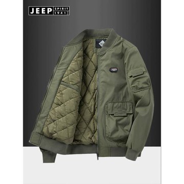 薄棉襖吉普男士秋冬新款棉服加厚飛行棉衣工裝夾克美式男外套