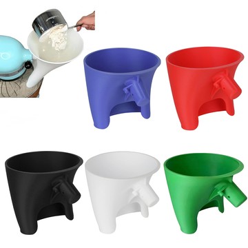 洛陽牡丹 Flour Funne攪拌器帶鉤固定麵粉漏斗立式攪拌機麵粉漏斗