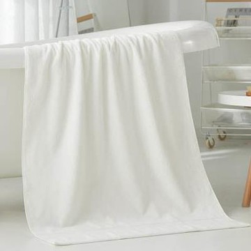 【純棉裹胸浴巾-500g32股白色-70*140cm-1條/組】酒店美容院汗蒸專用巾(可定制)-7101014