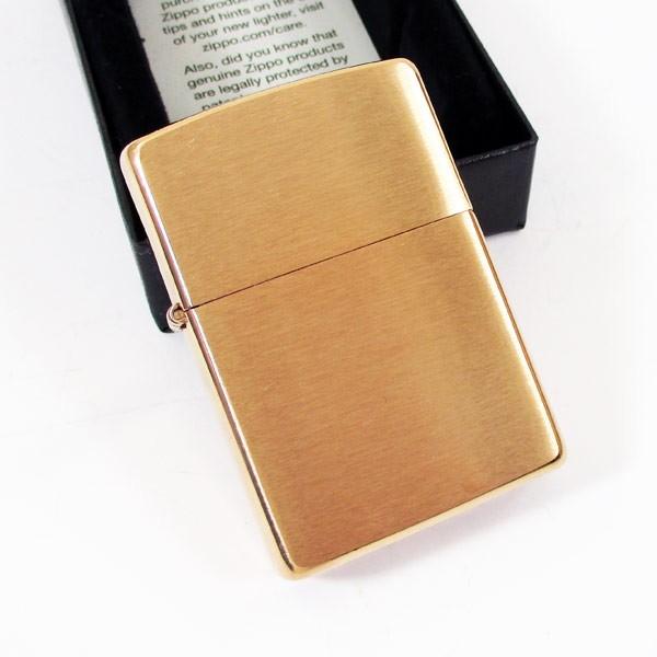 zippo ジッポー 204B 刻印無し ブラッシュ ブラス BRUSHED BRASS