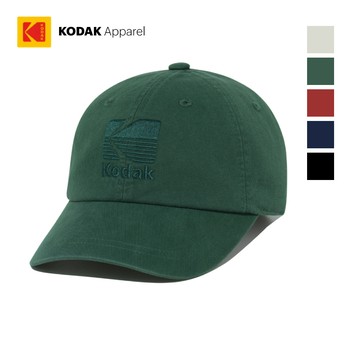 【KODAK Apparel】柯達 單色棒球帽 5色(綠 黑 紅 藍 米) KB627001