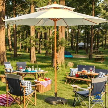 免運/附發票 戶外遮陽傘 庭院傘 加厚露營 擺攤休閑高級中柱傘 太陽傘 別墅庭院傘工廠現貨出 店長新品推薦 5y12