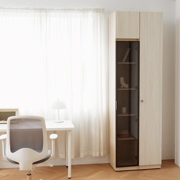 完美主義｜Doris 1尺2層板收納櫃鋁框玻璃門 收納櫃 多格櫃 玻璃櫃 層板櫃【Y0193】