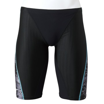 MIZUNO SWIM 過季促銷 FX SONIC SYNERGY 男泳褲 長四角泳褲 競泳用 N2MBA03191 黑x灰