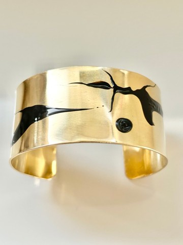 手鐲 「BLACK」 日本漆藝