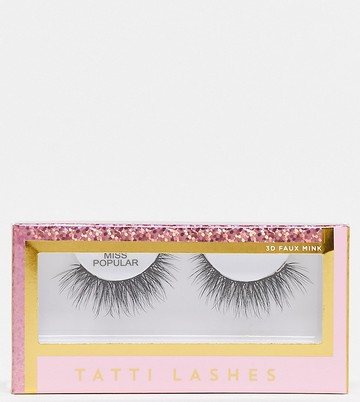 Tatti Lashes x ASOS Exclusive Faux Lash Extension - Miss Popular-Black