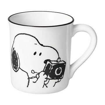 Corelle Brands 康寧餐具 SNOOPY 復刻黑白馬克杯 385ml  1個  London Bridge