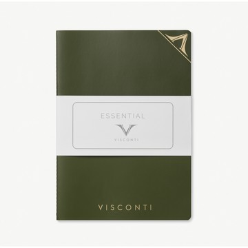 VISCONTI 義大利鋼筆專用筆記本/手帳 - 日常精選KQ03 - Desk 花園綠