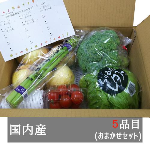 旬の新鮮野菜おまかせセット おまかせ５品目 国内産