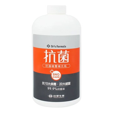 台塑生醫 Dr's Formula 抗菌防護噴霧 補充瓶  1kg  1瓶