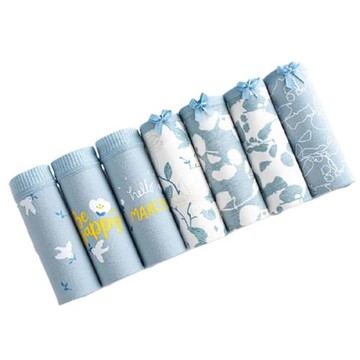 5/7條裝95%棉內褲女中腰性感少女透氣日系可愛學生女士三角短褲頭