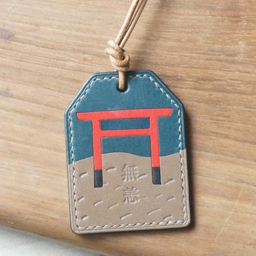 皮革御守/帶走一片風景-神社2(完售/接單訂製)