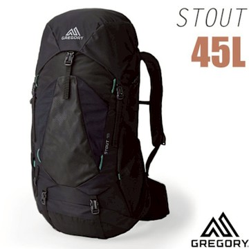 【GREGORY】STOUT 45 男款專業健行登山背包(45L)_149375-A266 森林黑