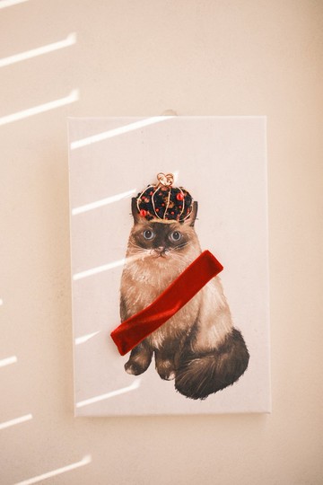 寵物編織畫/暹羅貓王/寵物似顏繪/寵物畫/客製化禮物/居家佈置