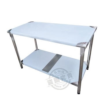 【Abis】升級版75x120CM二層圓角304不鏽鋼桌2.5尺X4尺