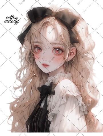 原創貼紙 no.284 人物貼紙 原創貼紙 女孩貼紙 原創人物貼紙