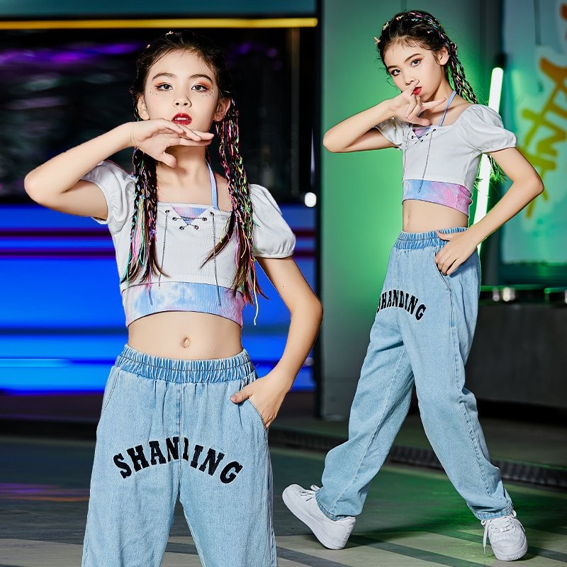 ダンス衣装 キッズ ガールズ ジャズダンス ヒップホップ HIPHOP 子供 トップス パンツ かっこいい へそ出し ステージ衣装 セットアップ  体操服 応援団 YZEy4N0Kut, 社交ダンス - esquelles.org