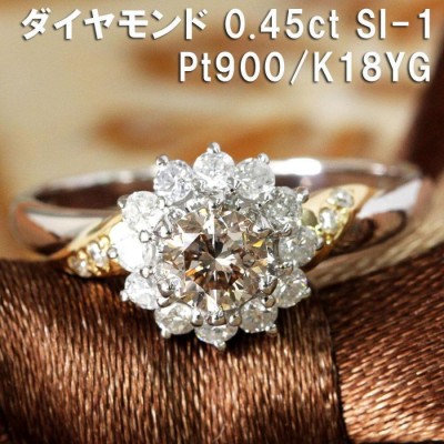 デザインリング Pt刻印 メレダイヤ0.35ct テスター◯ 12号 代引き