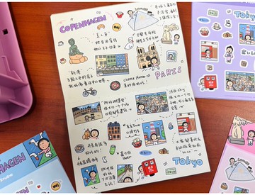 【唐小糖】旅行國家城市貼紙 pet貼紙 自帶模切線