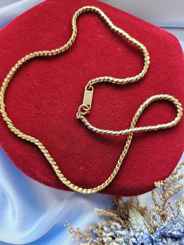 美國西洋古董飾品 / Amway波浪S型個性項鍊/懷錶鍊