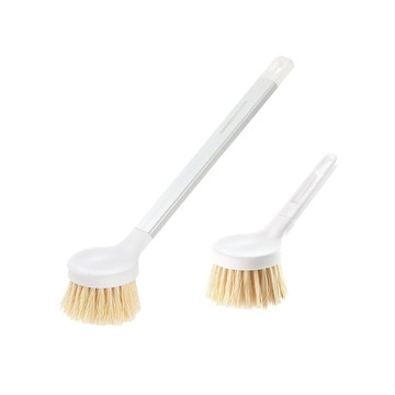 【日本霜山】長柄鋁桿鍋刷/清潔刷(附替換刷頭3入)