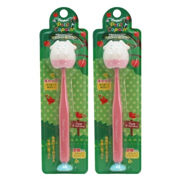 Petit Copain 動物王國吸盤牙刷 - A1白狗 可站立  1入  2支