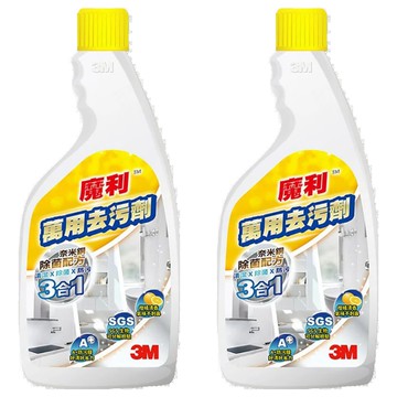 3M 魔利 萬用去污劑補充瓶 500ml 居家清潔 輕鬆去污  2瓶