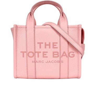 MARC  JACOBS THE LEATHER TOTE 粒面皮革小款托特包(蝴蝶結粉)
