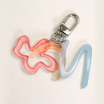 紅花-壓克力太陽鑰匙圈