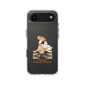 iPhone Air Clear Case（相機按鈕） 透明 - 迪士尼-玩具總動員 Toy Story - 胡迪與巴斯光年-復古風