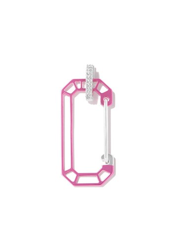 EÉRA - 18kt white gold Amina Chiara diamond hoop earring - women - Diamond/18kt White Gold - One Size - Silver