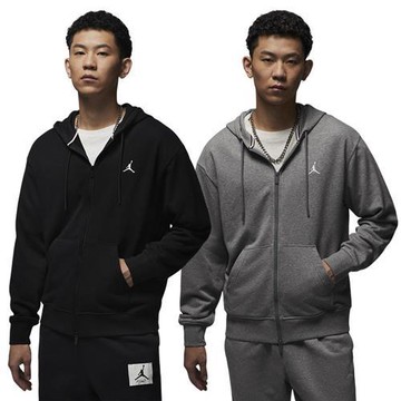 Nike 連帽外套 男裝 Jordan 雙拉鍊 黑/灰【運動世界】FV7292-010/FV7292-091