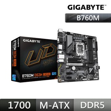技嘉GIGABYTE B760M DS3H GEN5 INTEL 主機板