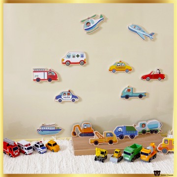 主板磁性車輛拼圖套裝