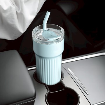 HOLOHOLO ROME SE 粗吸管保溫小羅馬杯（700ml／4色） - 太空銀