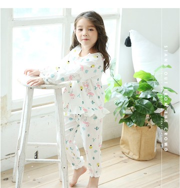 美琪 秋季睡衣 舒適好眠 女童純棉卡通家居服 柔棉中小童睡衣 兒童套裝