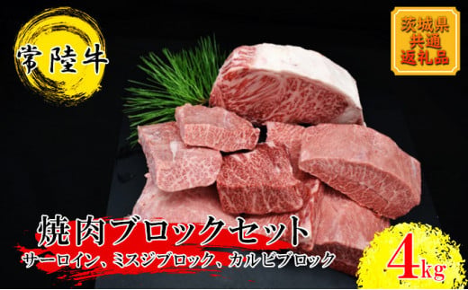 焼肉ブロックセット（合計 4kg）（茨城県共通返礼品）