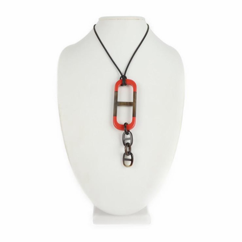 新品未使用展示品 HERMES エルメス アマール ネックレス バッファロー  