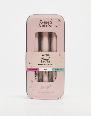 Barry M Dazzle & Define Metallic Crayons - Metallic Brights-Multi