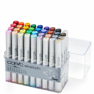 Too コピック スケッチ ベーシック 36色セット 多色 イラストマーカー マーカー マーカーペン
