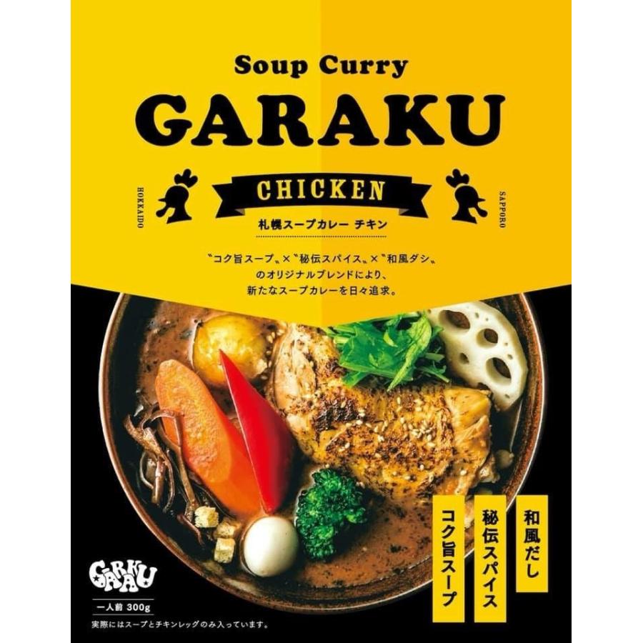 ガラク スープカレー セット チキン 豚角煮 ゆうパケット送料込み 送料無料 北海道 GARAKU ポーク