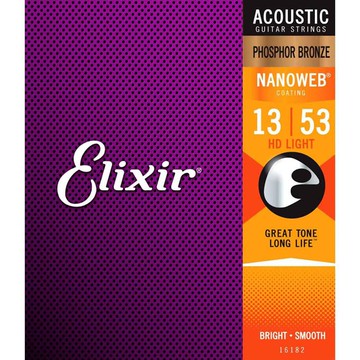 Elixir 16182 NANOWEB PB 磷青銅 (13-53)